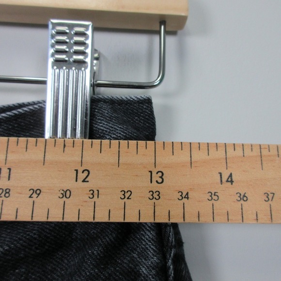 Aritzia Denim Forum Joni High Rise Loose Jeans Women 24 Black Denim Cotton 582 - Picture 2 of 12